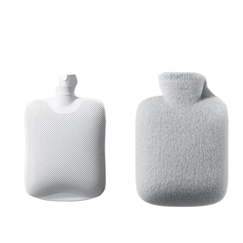 Hand Warmer Reusable - ถุงน้ำร้อนแบบพกพา 1 ชิ้น พร้อมปลอกผ้ากำมะหยี่นุ่ม ใช้ซ้ำได้ ป้องกันการรั่วซึม