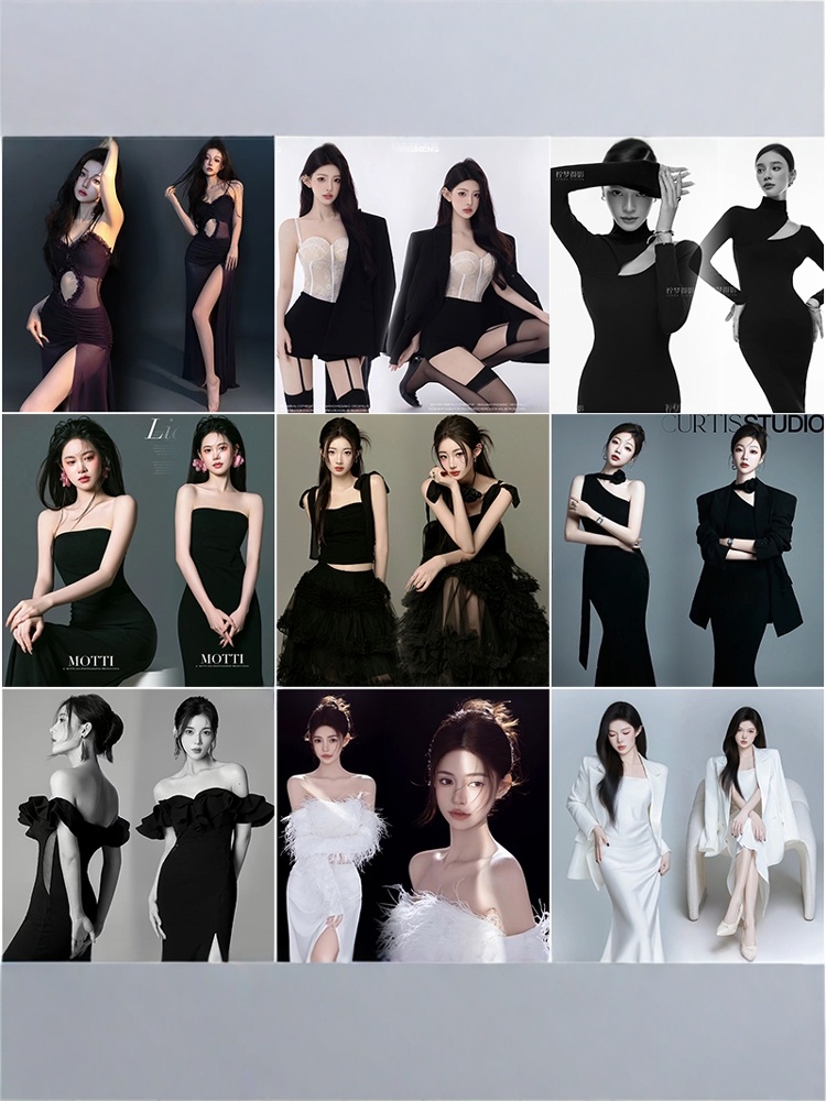 Winter Clothing Photo - การถ่ายภาพบุคคลสไตล์เรโทร เสื้อผ้าสำหรับผู้หญิง ถ่ายภาพแนวศิลปะ บรรยากาศสุดสร้างสรรค์ อุปกรณ์ประกอบฉากในสตูดิโอ ฤดูหนาว