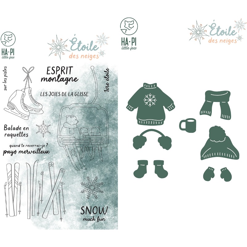 Winter Clothing Photo - แม่พิมพ์ตัดโลหะ Hapi สำหรับฤดูหนาว ใช้สำหรับงาน DIY สมุดภาพ