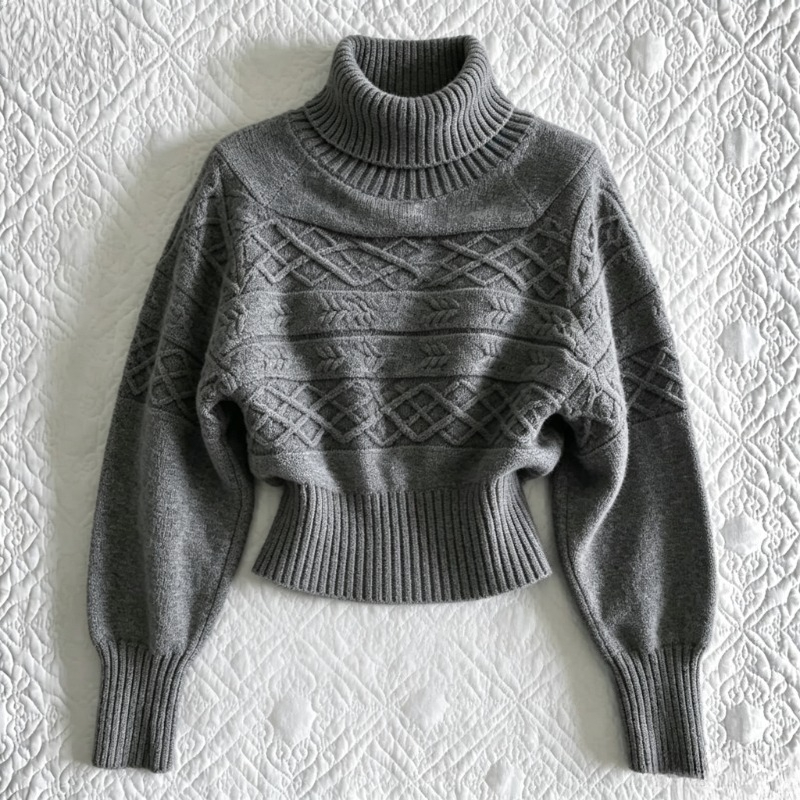 เสื้อสเวตเตอร์คอเต่าผู้หญิงสไต - Winter Clothing Korean บทวิจารณ์และราคา