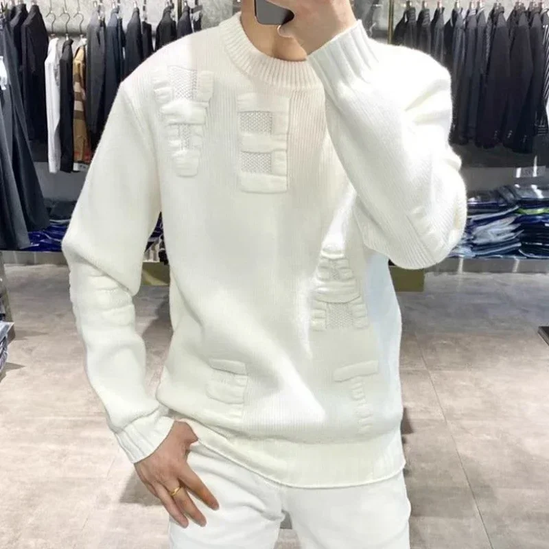 เสื้อผ้าผู้ชายเสื้อสเวตเตอร์ถั - Winter Clothing Korean บทวิจารณ์และราคา