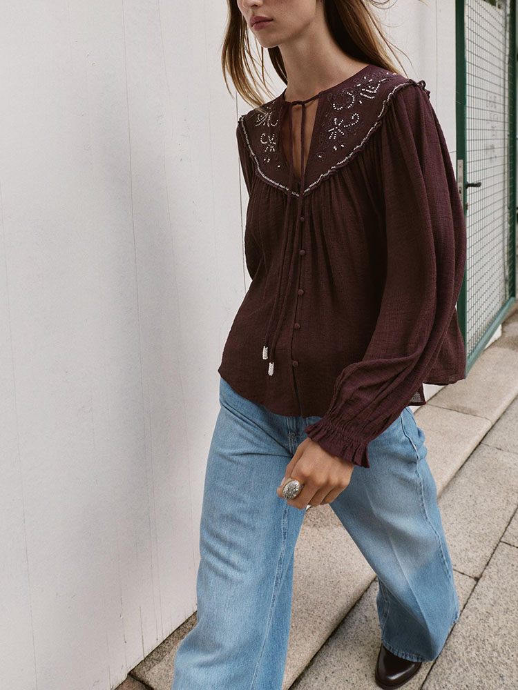 เสื้อเชิ้ตลำลองปักลูกปัดแฟชั่น - Winter Clothing Trends 2025 บทวิจารณ์และราคา