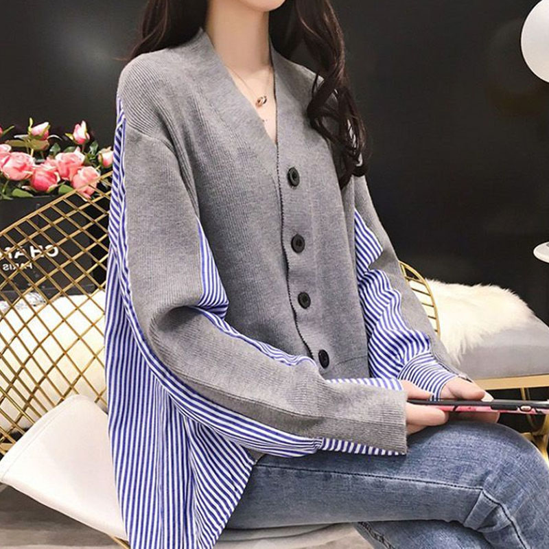 เสื้อแต่งระบายถักคอวีแนวเกาหลี - Winter Clothing Korean บทวิจารณ์และราคา