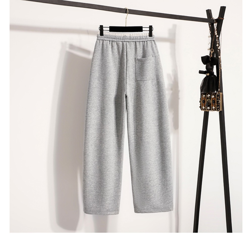 กางเกงขายาวทรงตรงเอวสูงแบบลำลอ - Winter Clothing Korean บทวิจารณ์และราคา