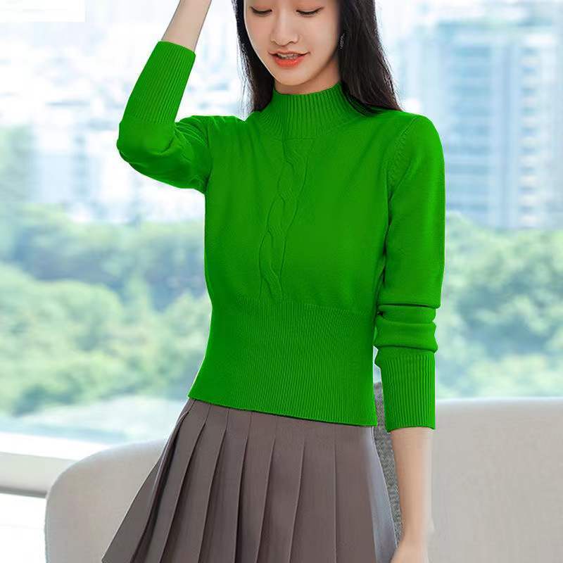 เสื้อสตรีคอตั้งสไตล์เกาหลี สีพ - Winter Clothing Korean บทวิจารณ์และราคา