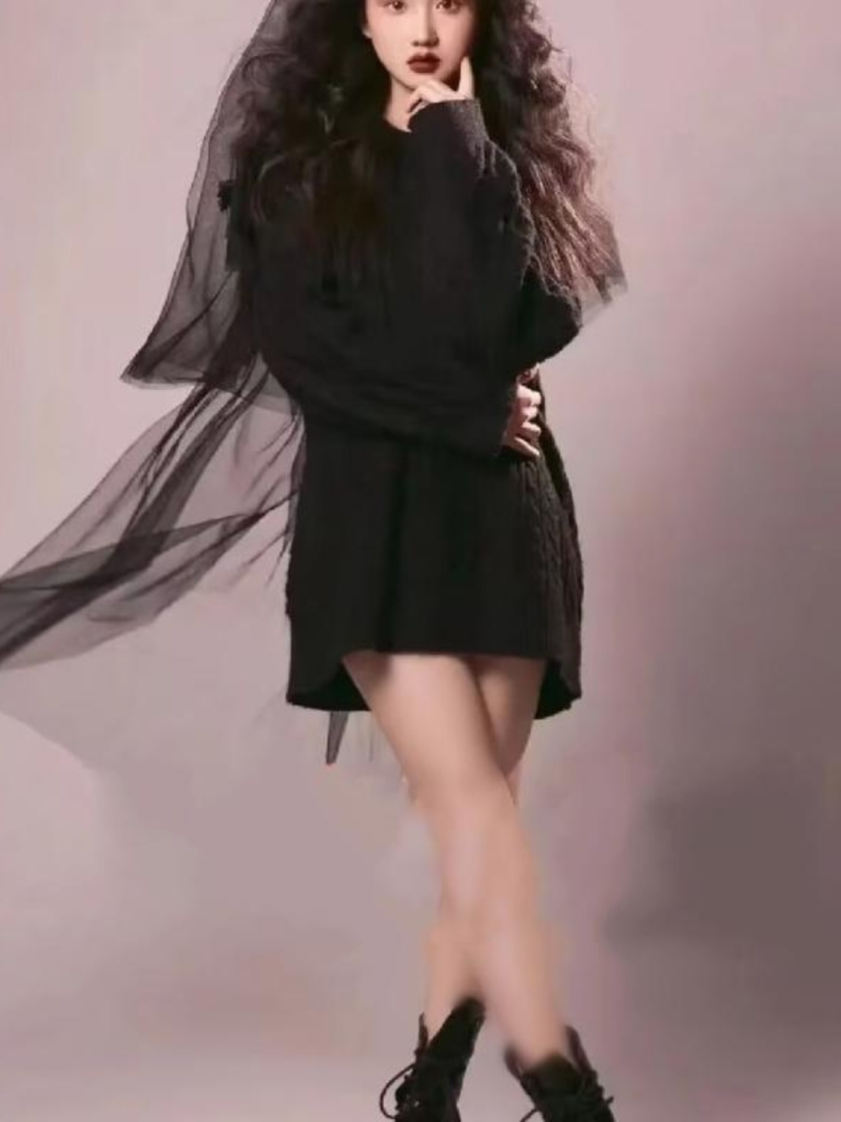 เสื้อสเวตเตอร์สีดำแฟชั่นใหม่ ถ - Winter Clothing Photo บทวิจารณ์และราคา