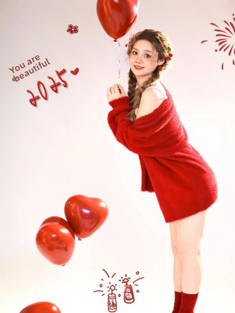 เสื้อสเวตเตอร์สีแดงฤดูใบไม้ร่ว - Winter Clothing Photo บทวิจารณ์และราคา