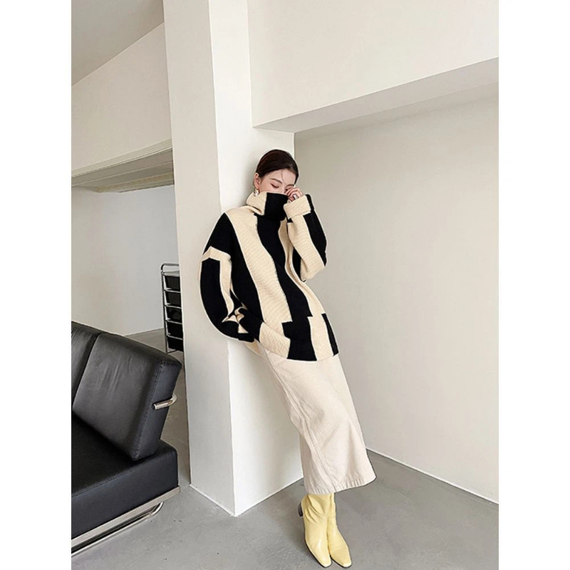 เสื้อสเวตเตอร์ไหมพรมแขนยาวลายท - Winter Clothing Korean บทวิจารณ์และราคา